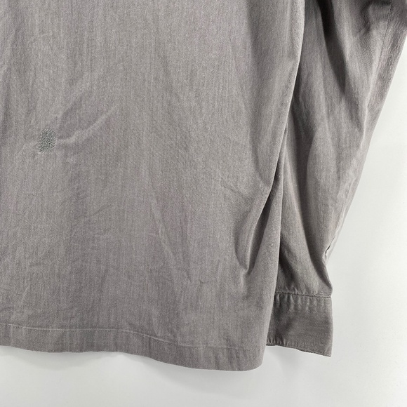 Quick Reflex Shirt Men Size Large Grey Made in Korea Long Sleeve Full Button - Picture 13 of 13